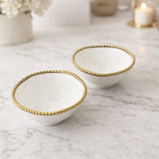 Golden Pearl Soup Bowl
