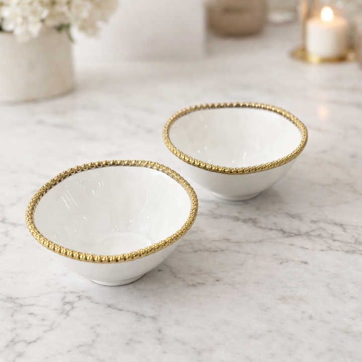 Golden Pearl Soup Bowl
