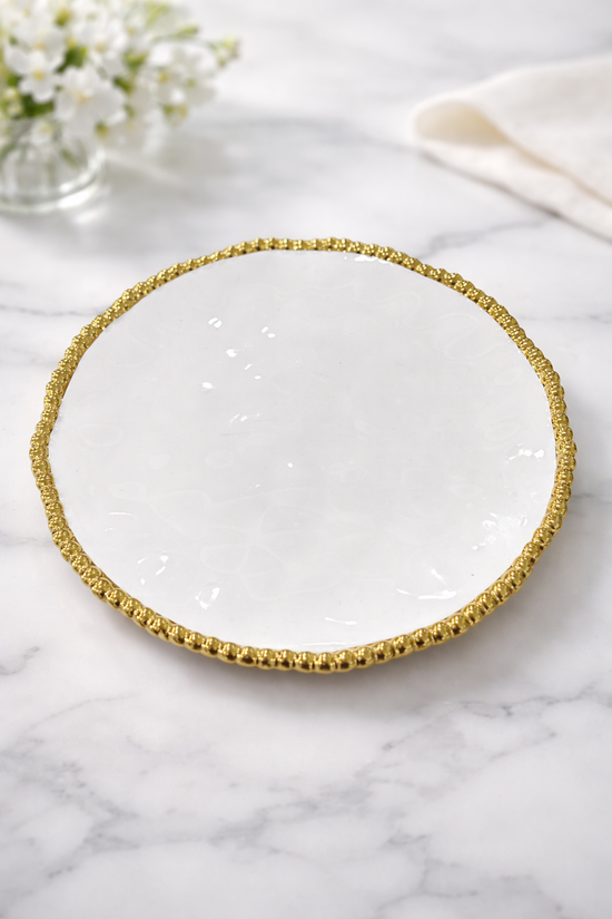 Golden Pearl Lunch Plate