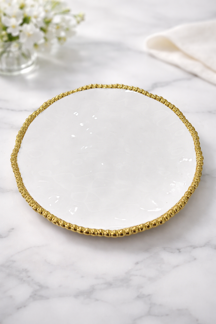 Golden Pearl Lunch Plate