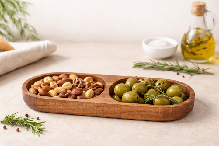 Amira Wooden Entertainer Dish