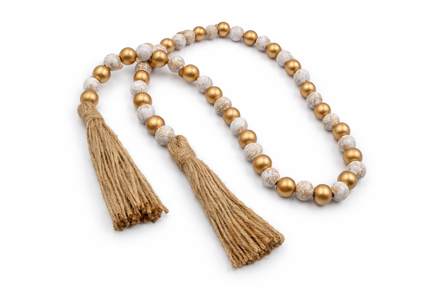 Aria Gold & Wood Garland