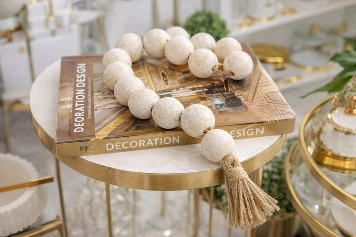 Luxe Schima Bead Decor