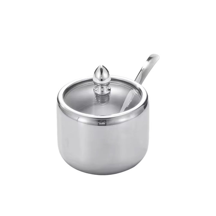 Silver Stainless Steel Sugar Pot