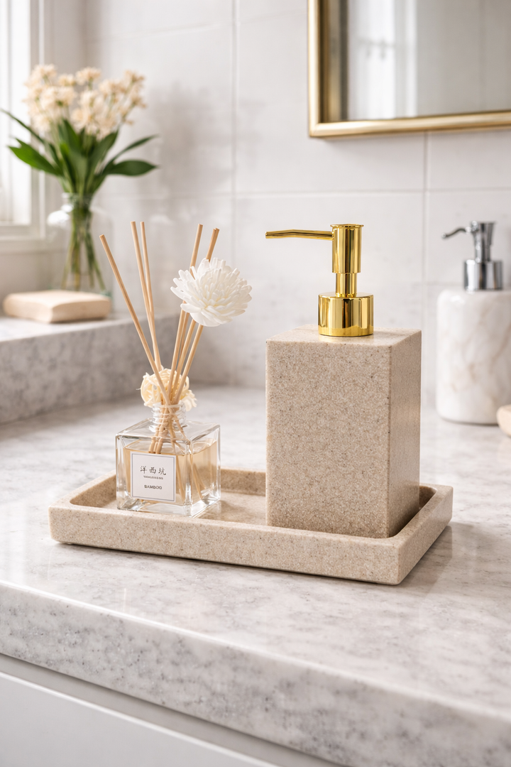 Maison Sandstone Bathroom Set