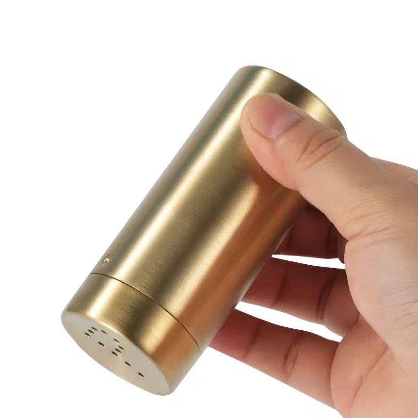 Gold salt and pepper shakers