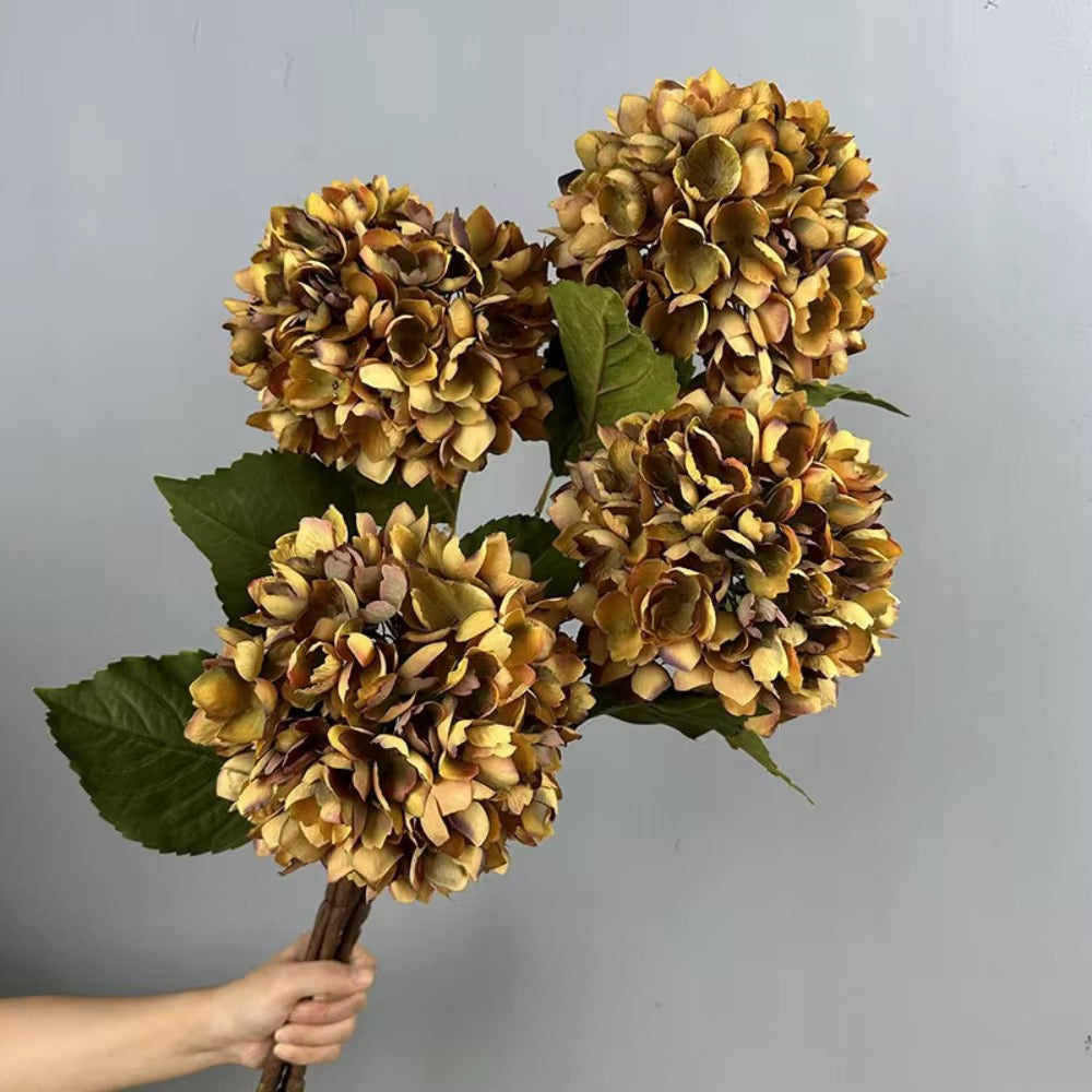 Golden Silk Hydrangea Stem