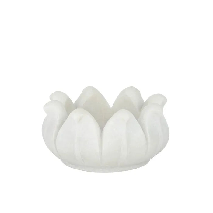 ANTHESIS MARBLE TRINKET BOWL 13X6CM WHT