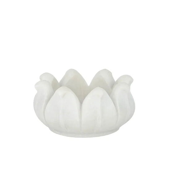 ANTHESIS MARBLE TRINKET BOWL 13X6CM WHT