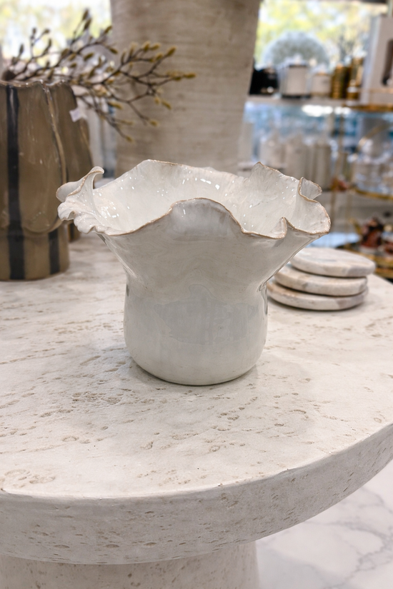 Aurora Ruffle Vase Small