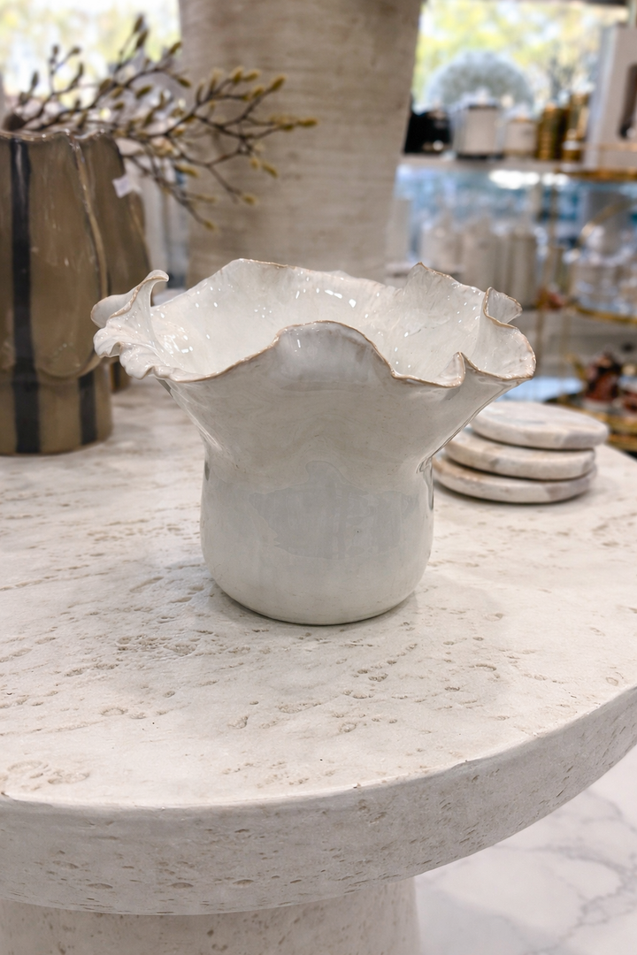 Aurora Ruffle Vase Small