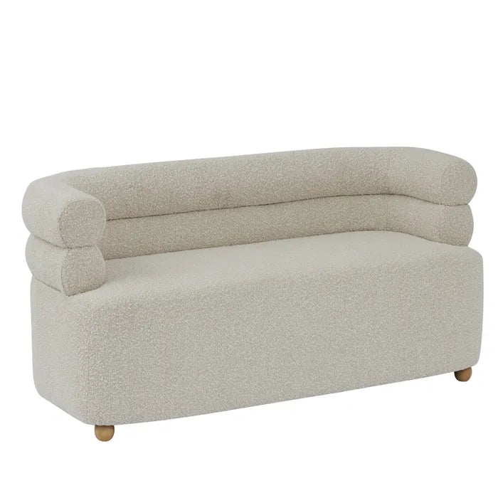 HURST BOUCLE 2 SEAT SOFA 155X78X75CM NAT
