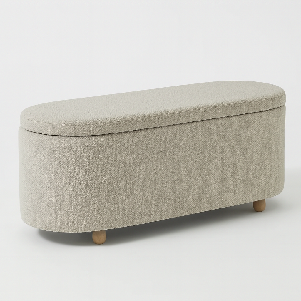 HURST BOUCLE BENCH 120X44X50CM NATURAL