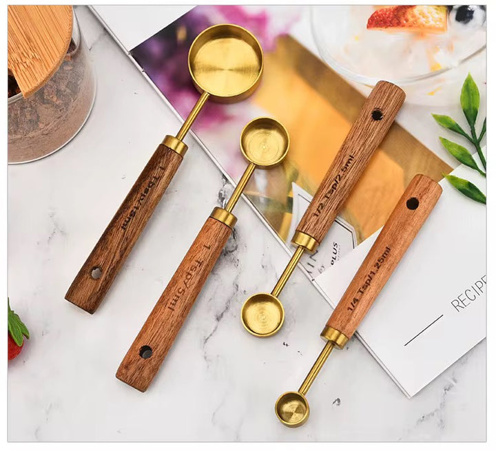 Golden Oak Measuring Spoon Set