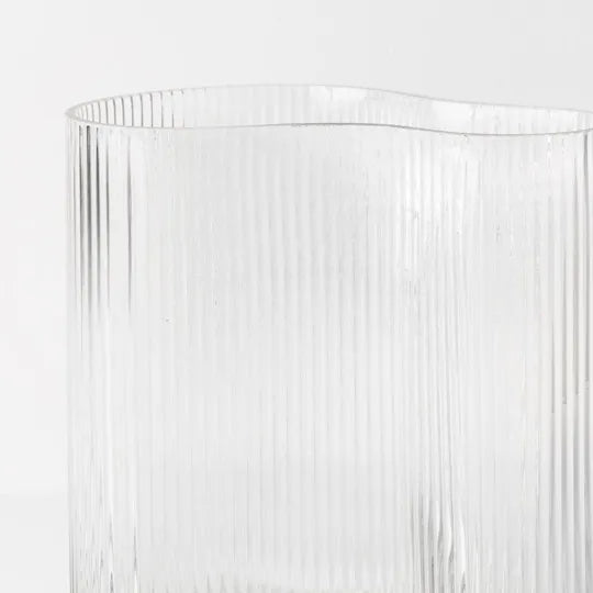 Curved ripple vase