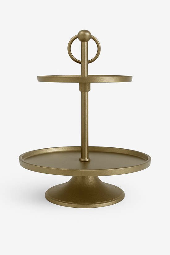 2 Tier Gold Stand