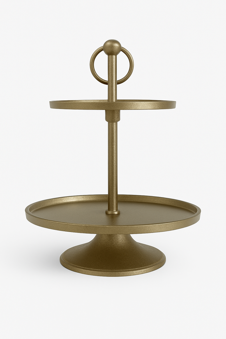 2 Tier Gold Stand