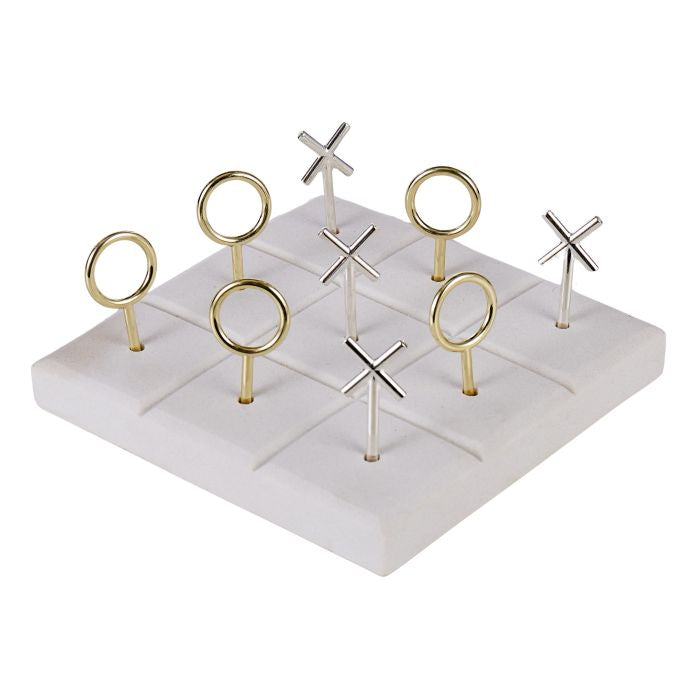 EMPORIUM ELODIE NAUGHTS AND CROSSES MULTI-COLOUR 15X15X6CM