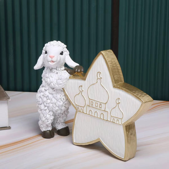 Eid Lamb & Mosque Star Ornament