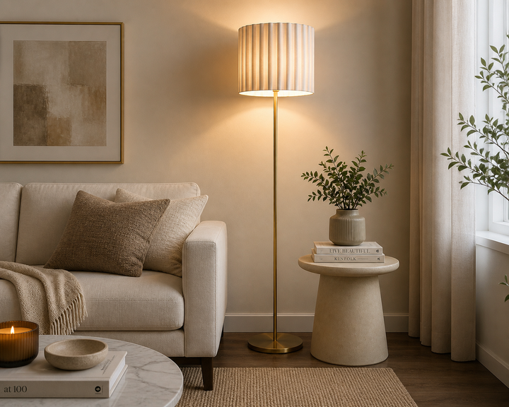 Luna Pleated Floor Lamp