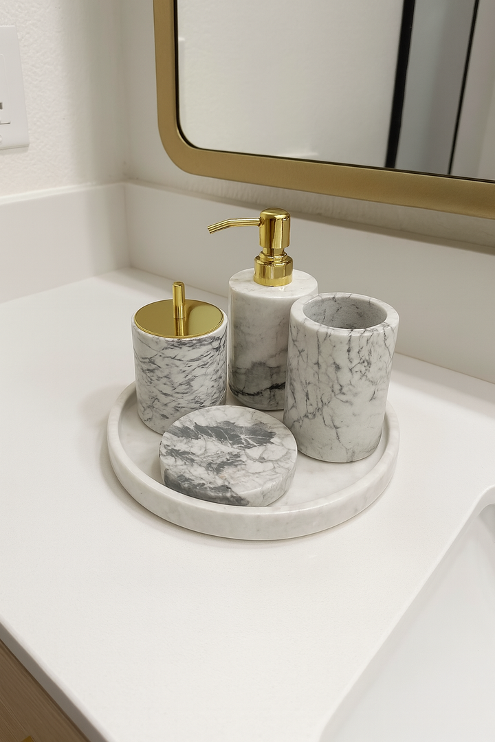 Lux Marble Bathroom Set