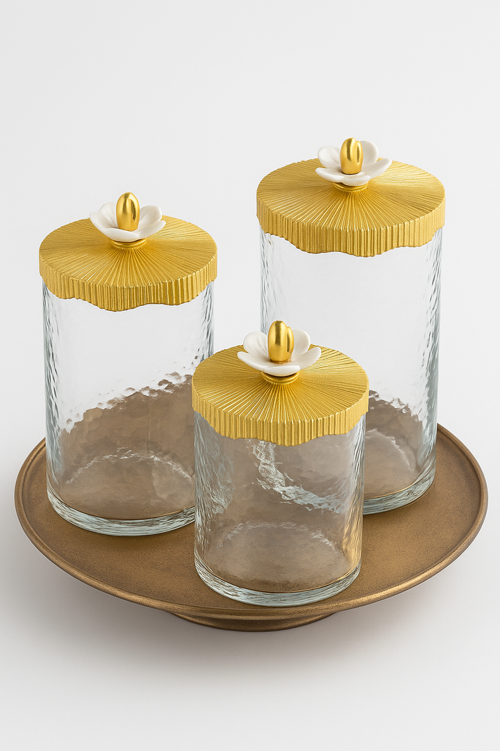 Lotus Flower Canisters
