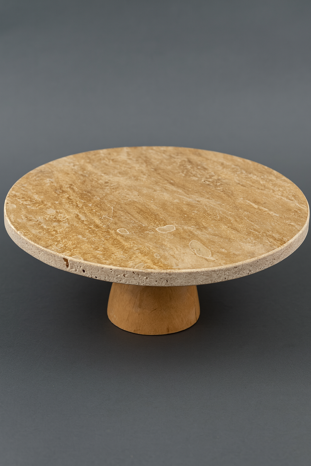 Travertine Cake Stand