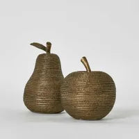 APPLE/PEAR SCULPTURE BRONZE