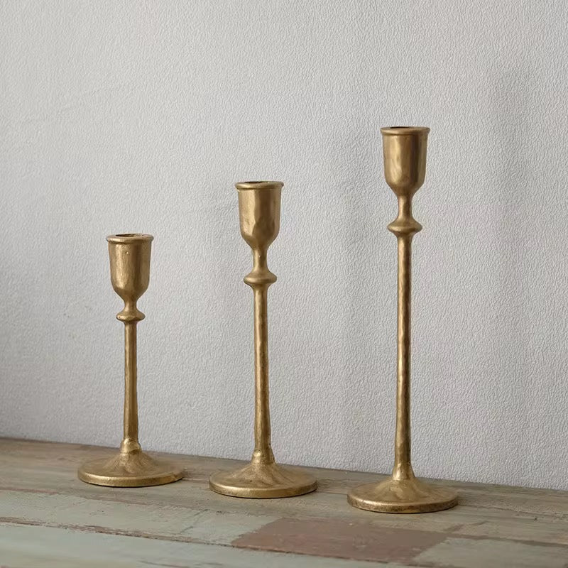 Aurelia Iron Candle Holder Set