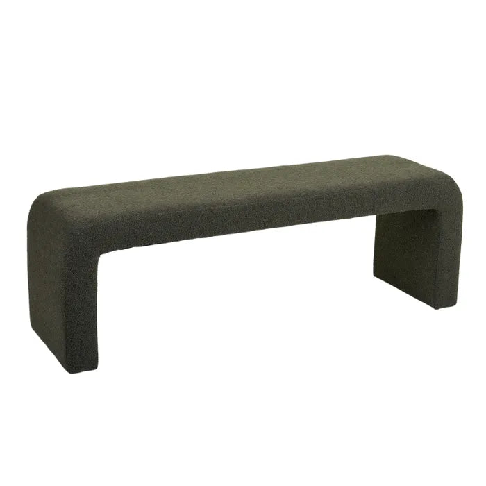 EMBASSY BOUCLE BENCH 151X44X52CM GREEN