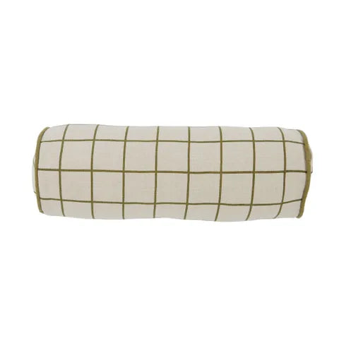 OSCAR COTTON BOLSTER 18X50CM NAT/OLIVE#