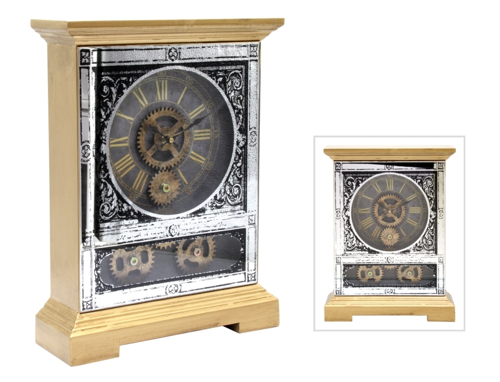 Gold mantel clock