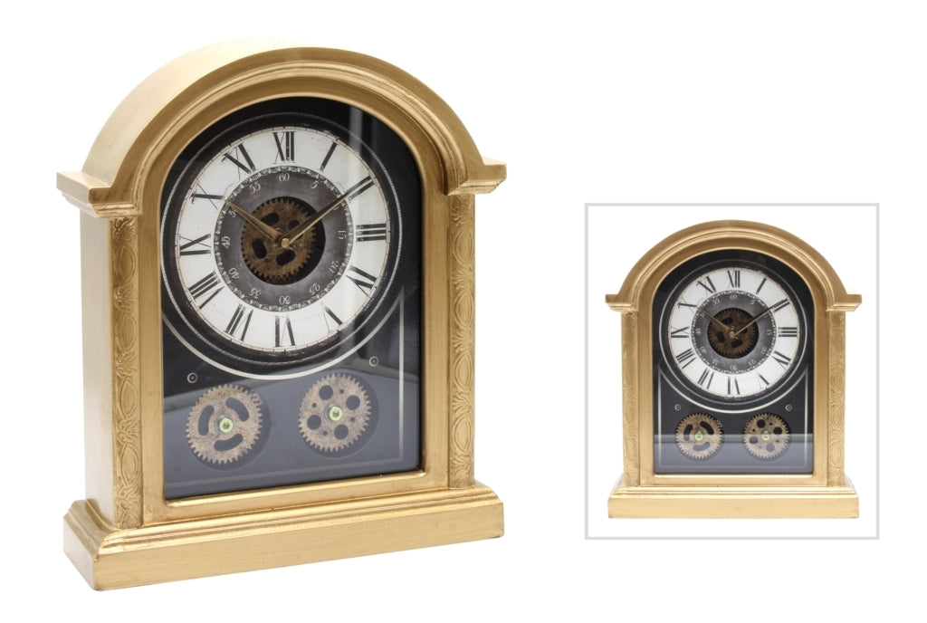 Jukebox gold mantle clock