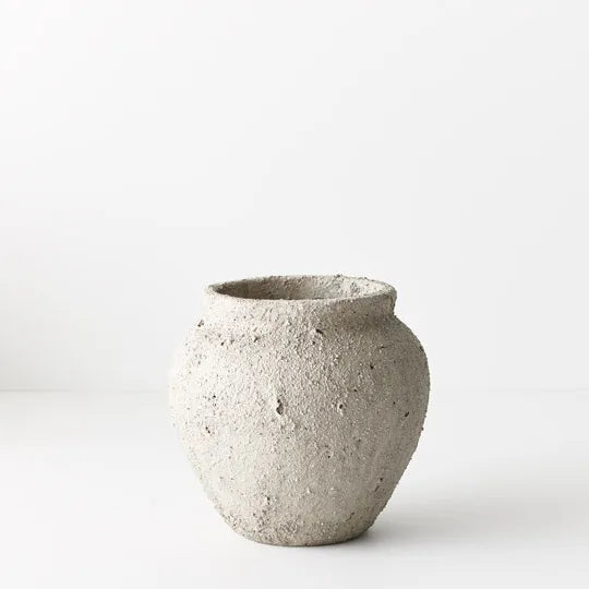 Antique grey pot Fiori