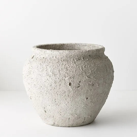 Antique grey fiori pot