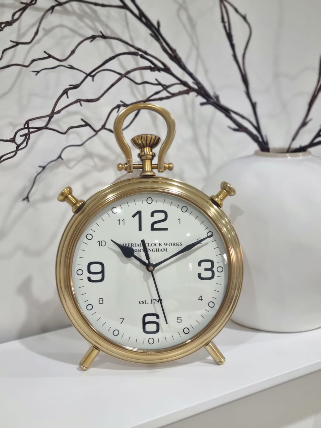 Gold footed clock