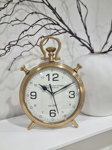 Gold footed clock