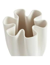 AURORA WHITE VASE SMALL 28CM