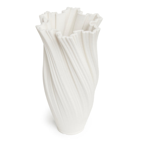 IVY WHITE VASE 24CM