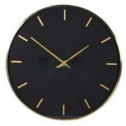 Black and gold clock