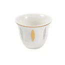 Ceramic Coffee Cawa Shafee Cup Set of 12 Pcs Abstract Design 80 ml