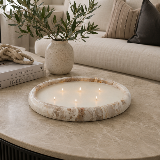 Sarang Marble Candle Bowl