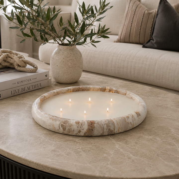 Sarang Marble Candle Bowl