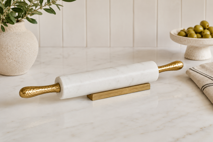Marble & Gold Rolling Pin