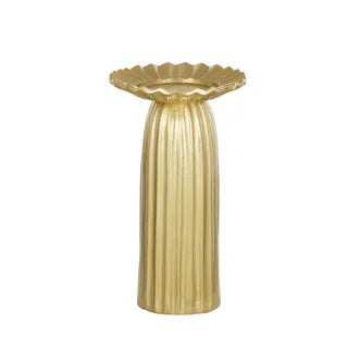 ILONA METAL CANDLEHOLDER 14X25CM GOLD