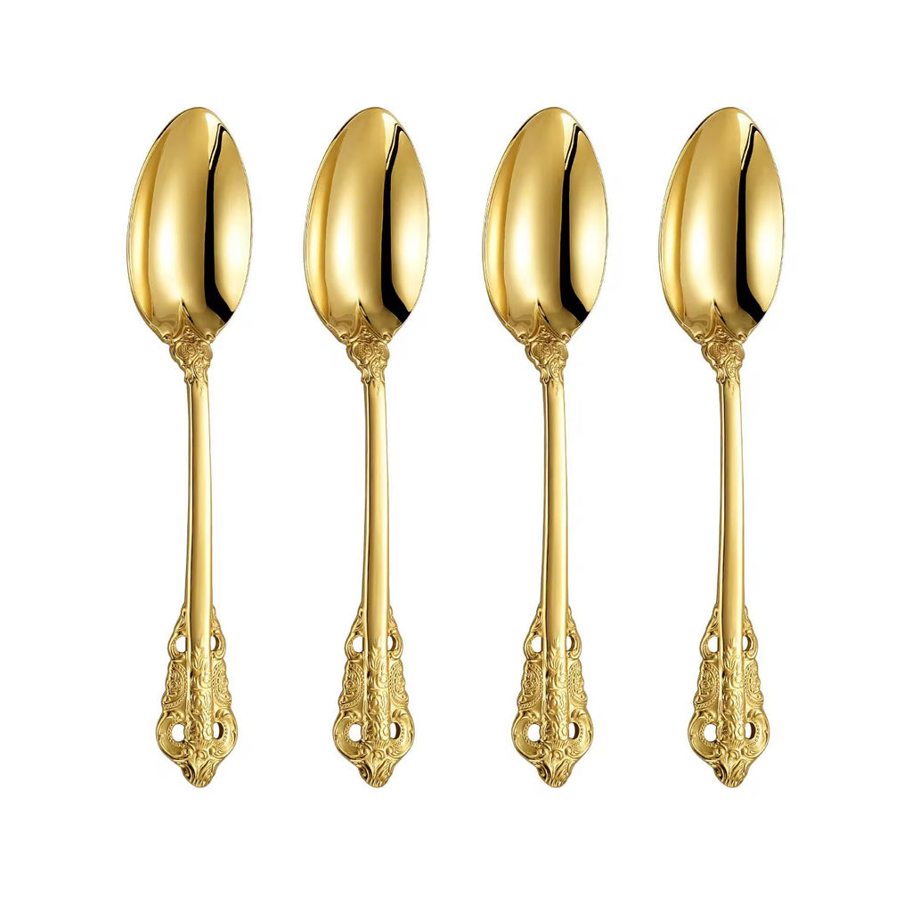 Gold vintage dessert spoons