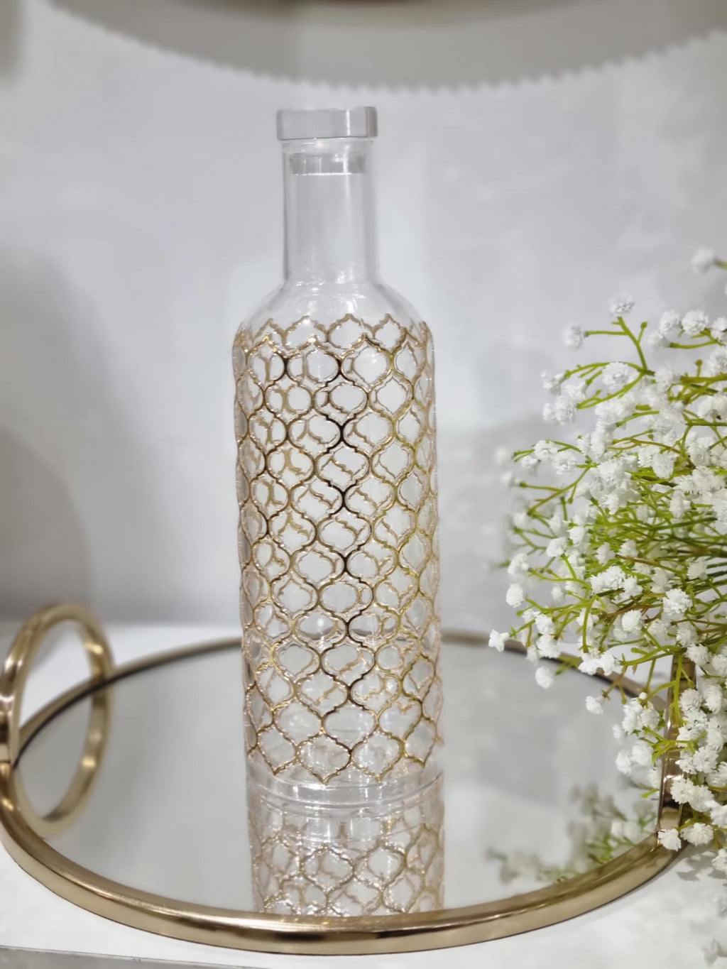 GOLD LATTICE STYLE WATER BOTTLE