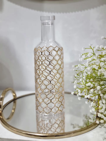 GOLD LATTICE STYLE WATER BOTTLE