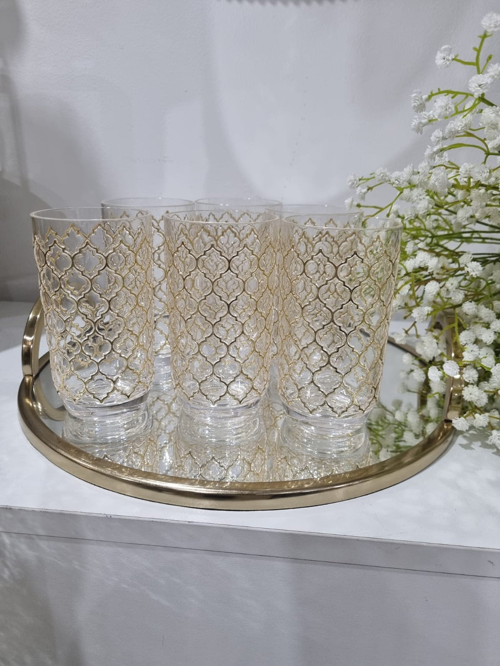 GOLD LATTICE STYLE TUMBLER