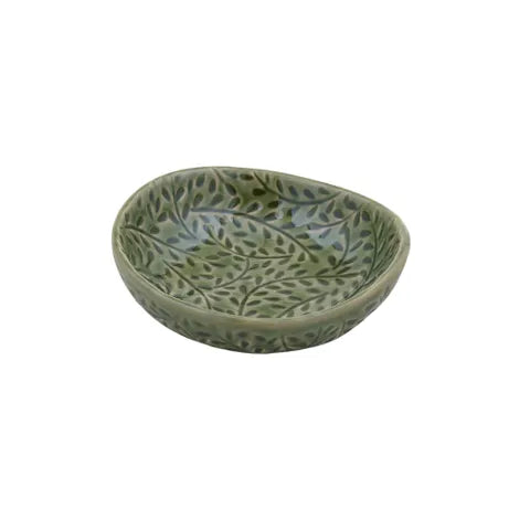 VENUS CERAMIC BOWL 12X13X3.5CM GREEN